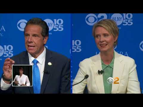 New York governor Democratic primary debate between Andrew Cuomo and Cynthia Nixon