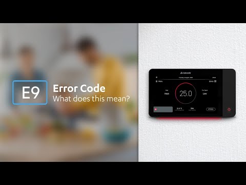 What to do when you have an E9 error code on your ActronAir NEO controller