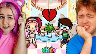 My BOYFRIEND REACTS To Our FIRST DATE Roleplay I Made In TOCA BOCA LIFE WORLD...