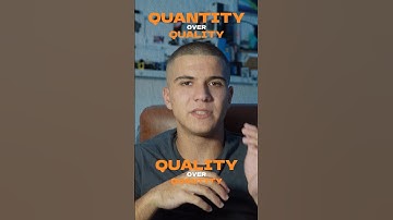 Quality VS Quantity#content #videocreation #video #shorts