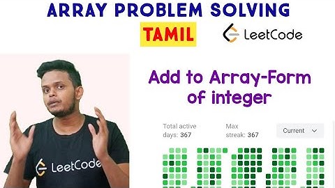 989. Add to Array-Form of Integer | Leetcode | coding in tamil | coding for beginners | Arrays | C++