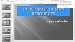 PowerPoint 2013 Change the Ribbon Display Options