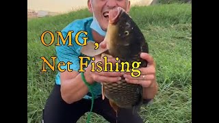 Big Fish Catching , cast Net Fishing , Net Fishing , #fishingvideo #viral  , unique fishing