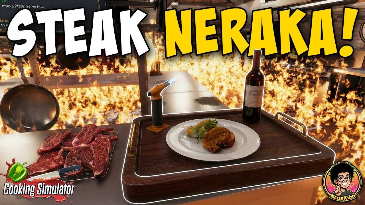 GUE BAKAR DAPUR DEMI MASAK STEAK TANPA KOMPOR HINGGA JADI MENU MEWAH SPESIAL DI COOKING SIMULATOR