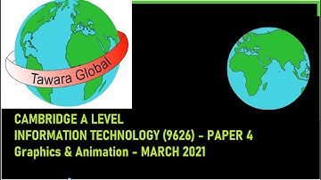 A Level IT 9626 March 2021 Paper 4 - Graphics & Animation