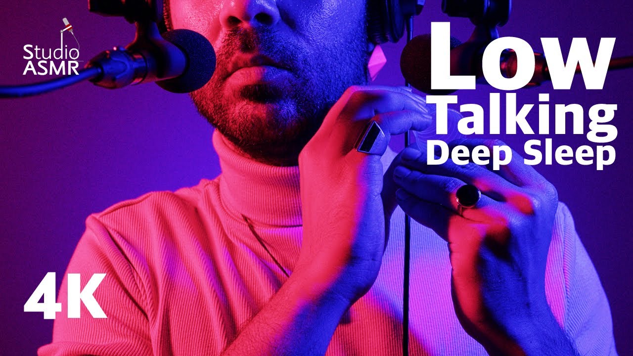 ASMR for Sleep | Low Talking & Relaxing Sound Effects | Studio ASMR 4K ...
