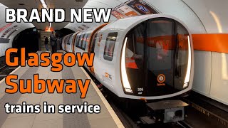 The BRAND NEW Glasgow Subway Trains in Service.
