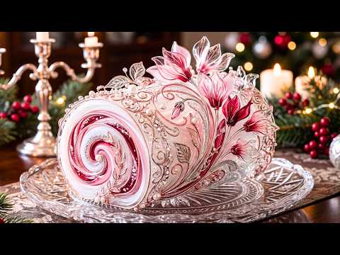 ASMR】12ヶ月の花が彩る美しいガラススイーツを切る音｜Cutting
