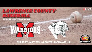 Mohawk Warriors vs. Riverside Panthers - WPIAL Baseball - Sec. 1-3A - May 7, 2024