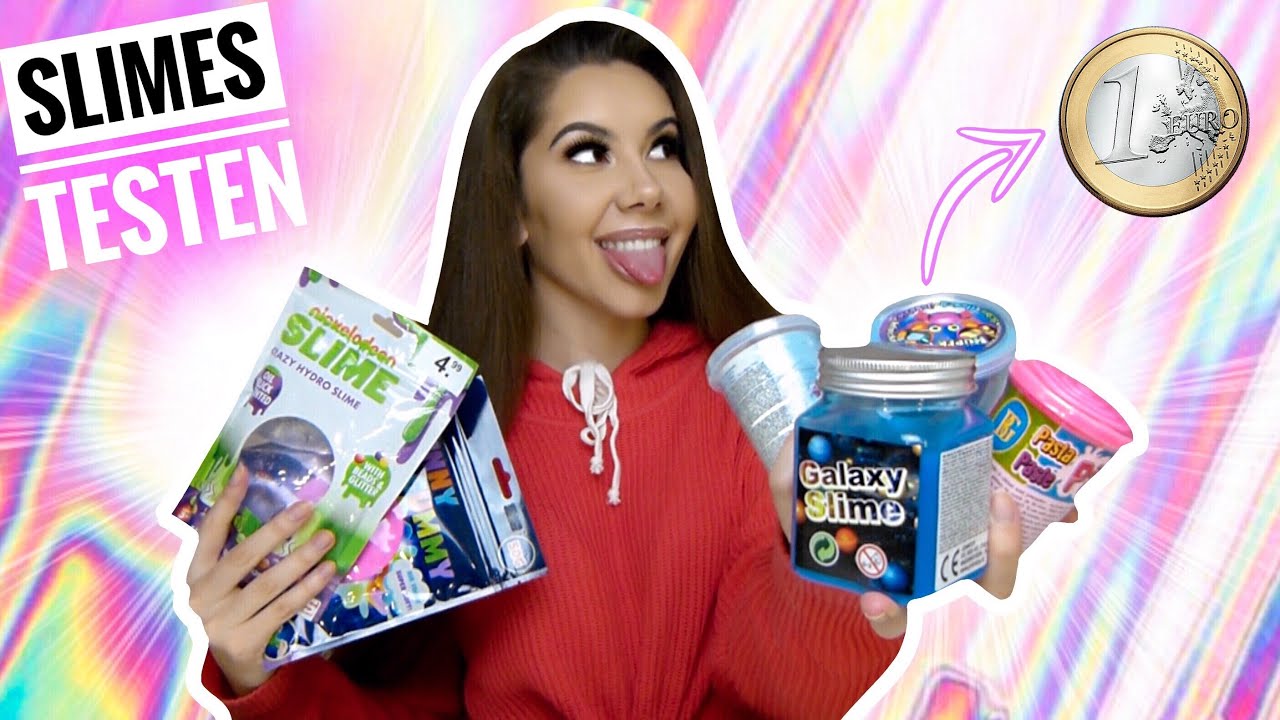 Ich teste SLIMES aus dem 1€ SHOP! - Schleim SMOOTHIE | Valeria Greb