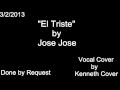 El triste by jose jose vocal cover