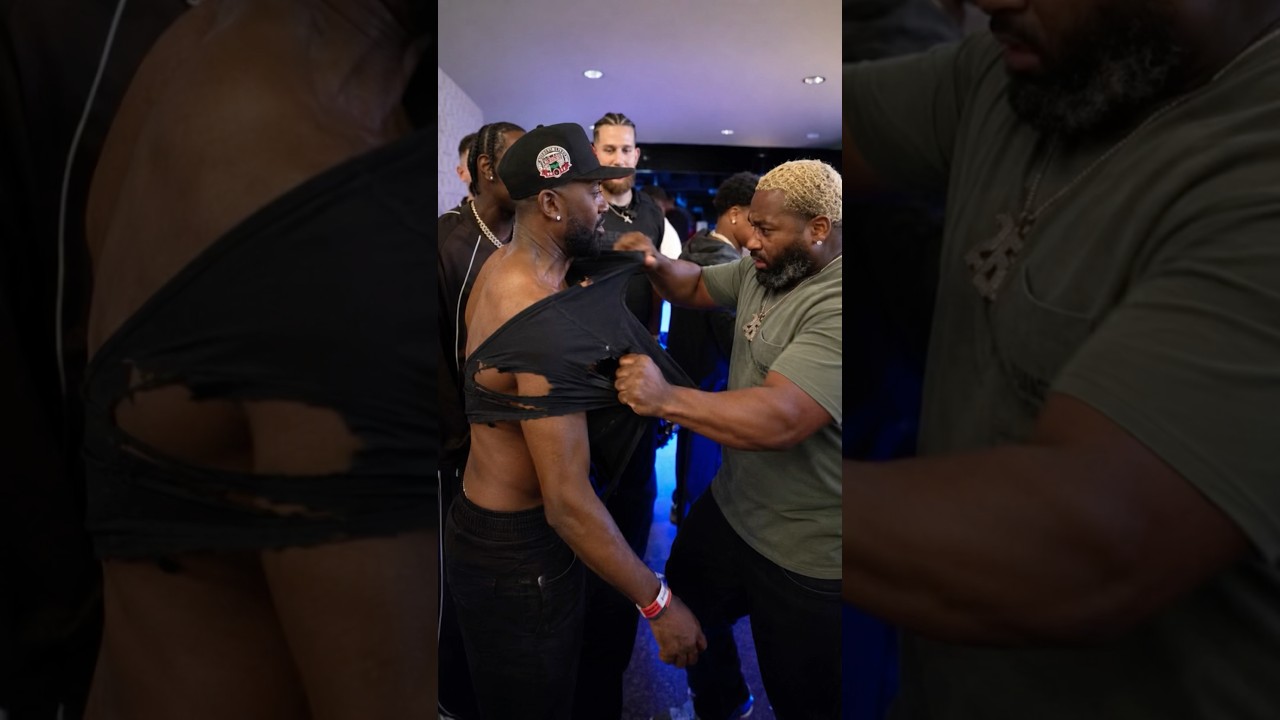 Adrien Broner Reacts to Ripping Ray J Shirt After He Set Him Up with The Crips 