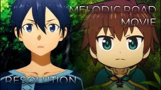 Download lagu Melodic Road Movie x Resolution | Mashup of Isekai Quartet Movie, Sword Art Online: Alicization