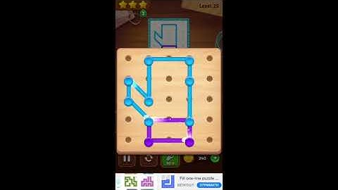 Line Puzzle: Color String Art. 1st Grade. Levels 21-30. Walkthrough.