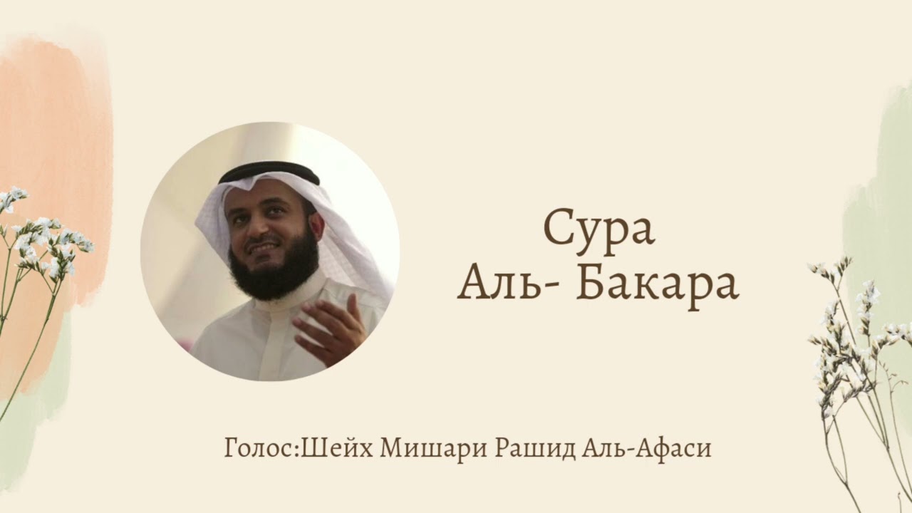 Чтение суры бакара мишари