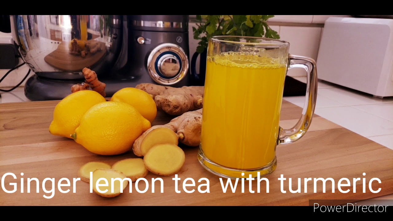 Lemon Ginger Turmeric Tea Recipe / How to make Fresh Turmeric ginger