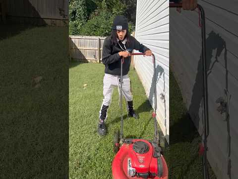 Gotta Put Him To Work Chy Yardwork Grass
