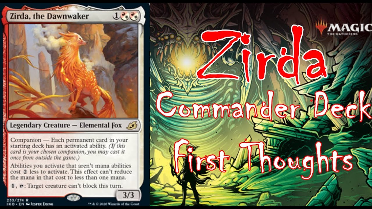Zirda, the Dawnwaker Commander Deck - First Thoughts - YouTube