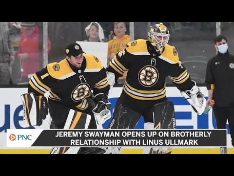 Goalie love is the best love' - Jeremy Swayman & Linus Ullmark talk  camaraderie, competition … & that postgame hug