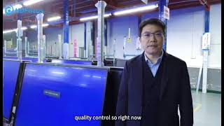 Real shoot of HDFocus factory interactive whiteboard