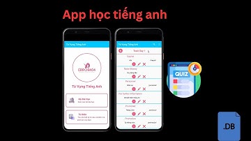 Code app học tiếng anh đơn giản sử dụng csdl sqlite có báo cáo