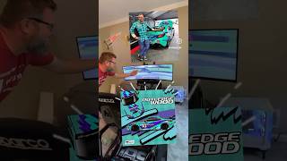 Rutledge Wood geeks out over his new DASH SimSports racing simulator 🤣 #car #racing