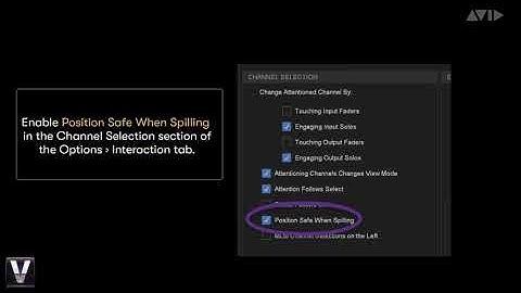 Avid VENUE | S6L Tech Tips: Position Safe Spill