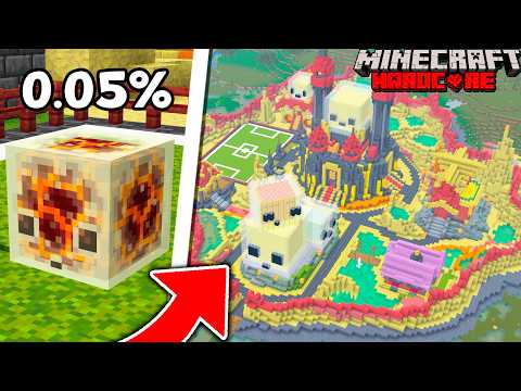 I built a SULFUR CUBE village in Minecraft Hardcore!