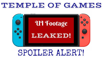 Nintendo Switch UI Footage (Spoiler Alert!)