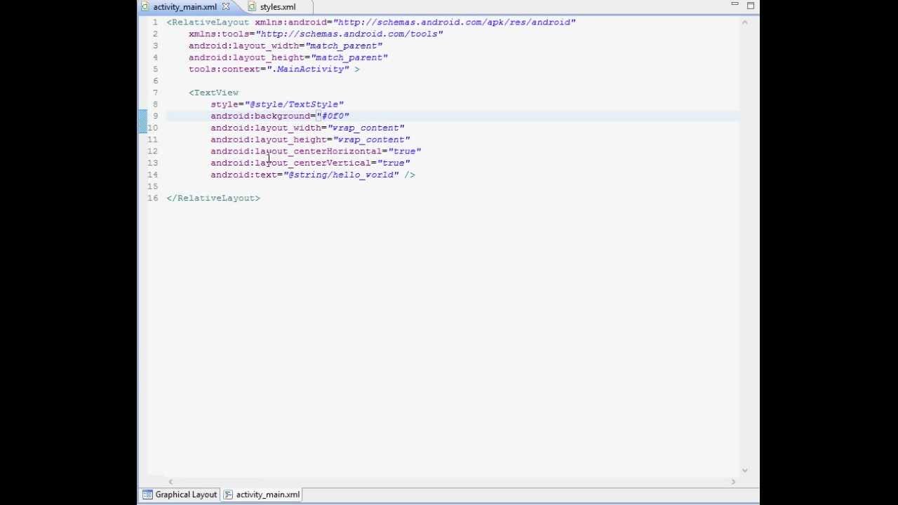 Tutorial: Android XML Style + Theme - YouTube