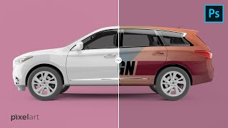 How To Create Car MockUp Easily Using Smart Object in Photoshop