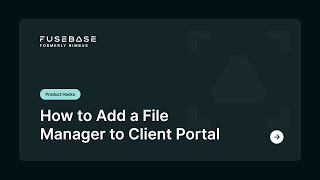 How to add a File Manager to Client Portal
