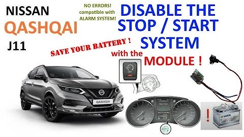 Nissan Qashqai J11: disable the STOP/START system with the S/S module (also for Xtrail!)
