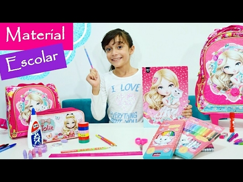 MEU MATERIAL ESCOLAR DA JOLIE ★ Organizando minha Mochila, Estojo, Lancheira, Lápis, Cadernos e Mais