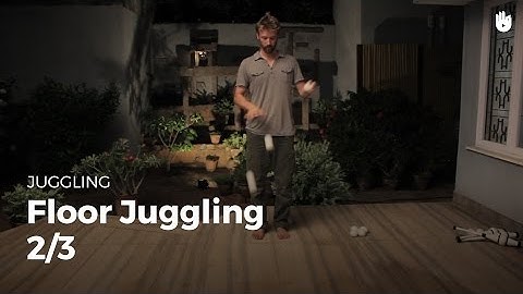 Learn how to practice floor juggling - Part 2-3 - Two and three balls