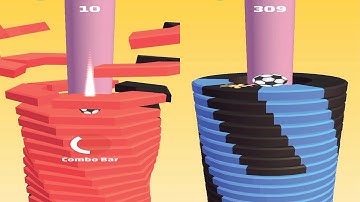 Helix Stack Jump: All Levels Complete Gameplay Level 1-9999 All Level (iOS, Android)