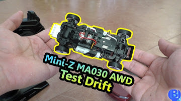 Mini-Z MA030 AWD Drift - 1st Test Drive