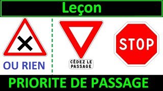 Code de la route Leçon #1 - Priorité de passage