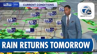 Metro Detroit Weather Forecast: Cooler Temperatures And Rain Return