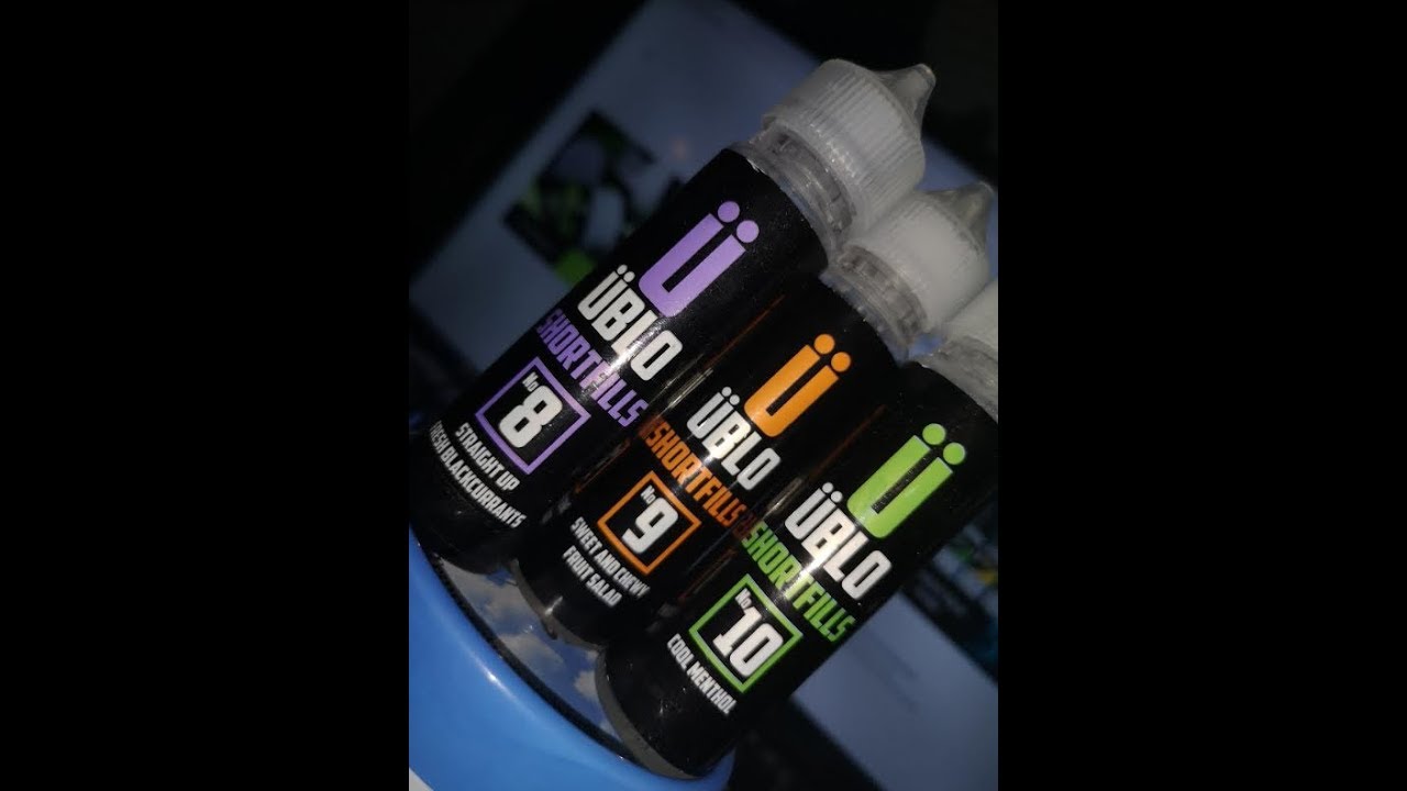 Juice Review - 3 Flavours from Ublo numbers 8,9 & 10