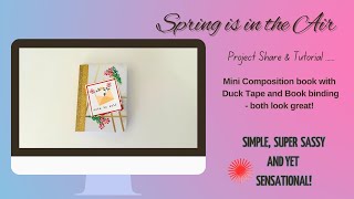 Mini Composition Books with Duck tape - GREAT IDEA!