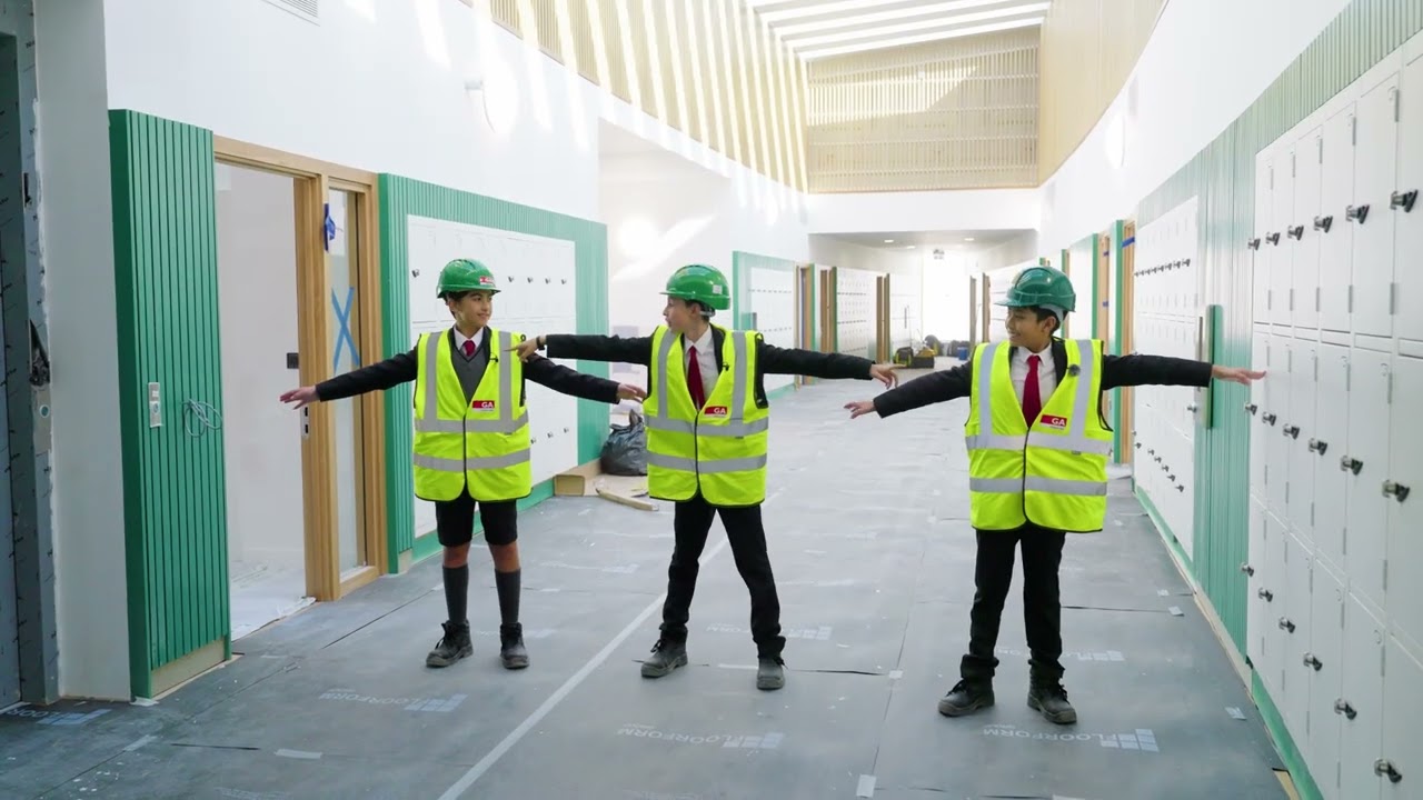 Tour of the St Paul's Prep School Building Site with Mr Snowball and the Head Boy Team