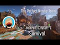 How to make the PERFECT Medieval tundra or snowy town [survival friendly] [tutorial] [timelapse]