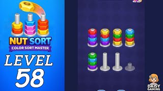 Nut Sort Color Sort Master Level 58 Walkthrough