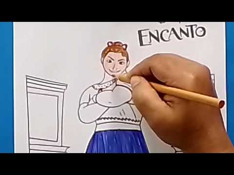 Como colorir Luiza Madrigal de Encanto - How to color Luiza Madrigal    for children