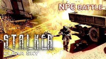 Monolith vs Stalkers - An attempt to capture Stalkers base. S.T.A.L.K.E.R. Clear Sky - NPC battle №4