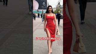 Viral Blogger Walking In Red Dress, Turns Heads!