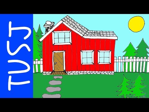 Video: Hvordan Tegne Et Hus Og Et Tre
