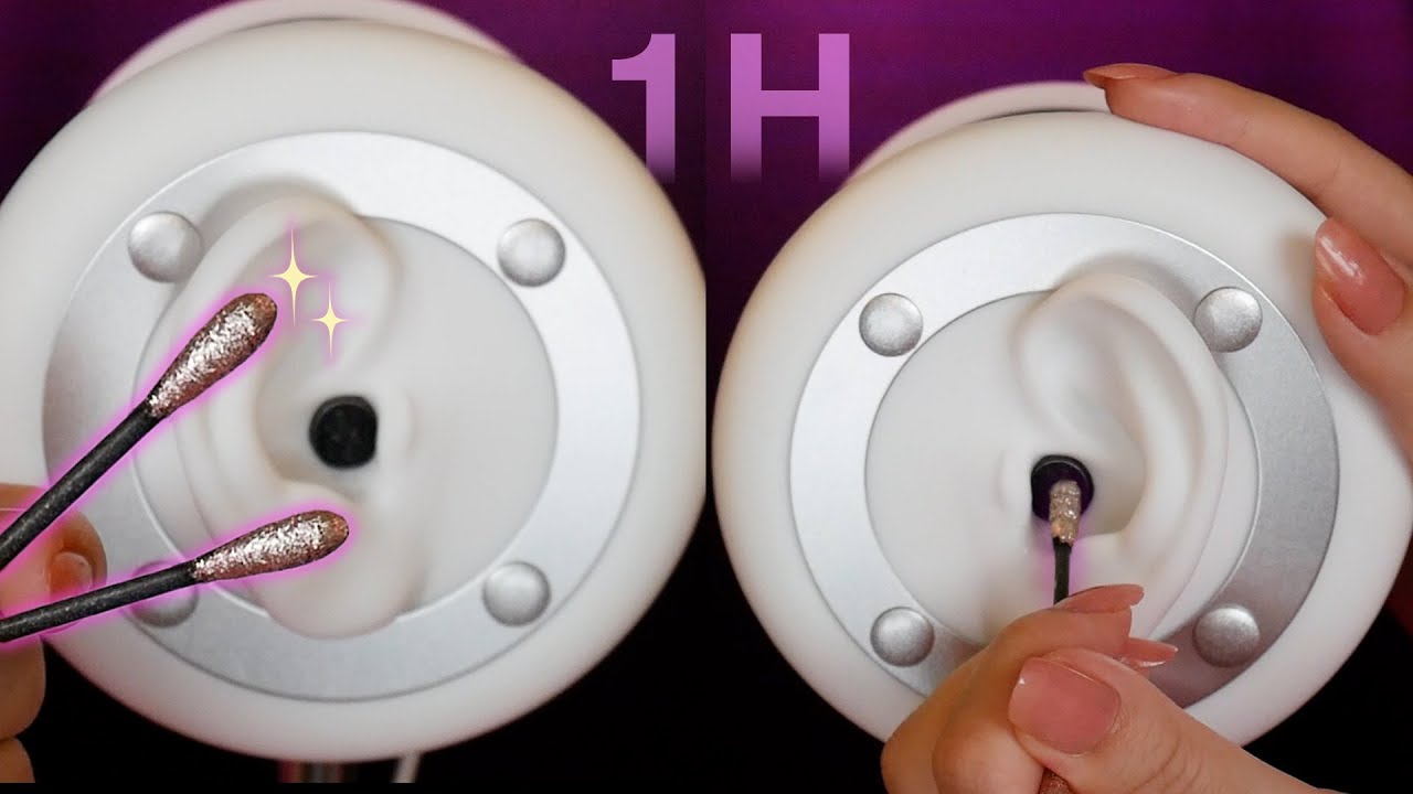 [ASMR] 황금 면봉 귀청소(*´∪`)｜Golden swab ear cleaning｜黄金綿棒で眠れる耳かき