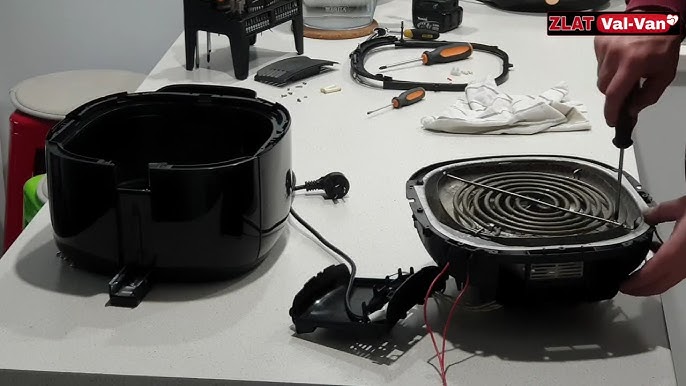 Philips air fryer heating element cleaning NA55x model